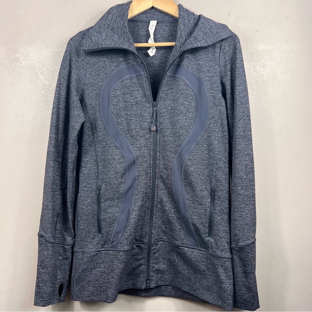 lululemon athletica Heather Navy Full-Zip Hooded Jacket